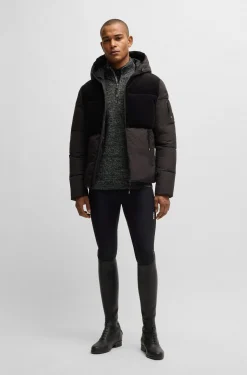Equestrian melange troyer sweater