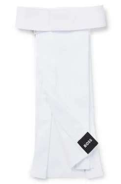 Equestrian one-piece plastron with signature stripe