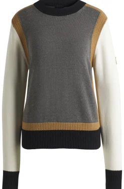 Equestrian regular-fit sweater with colour-blocking