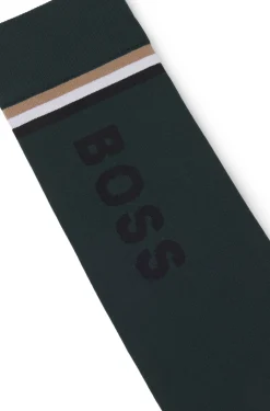 Equestrian riding socks with logo details