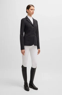 Equestrian show blouse with four-way stretch