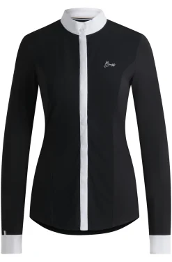 Equestrian show blouse with four-way stretch