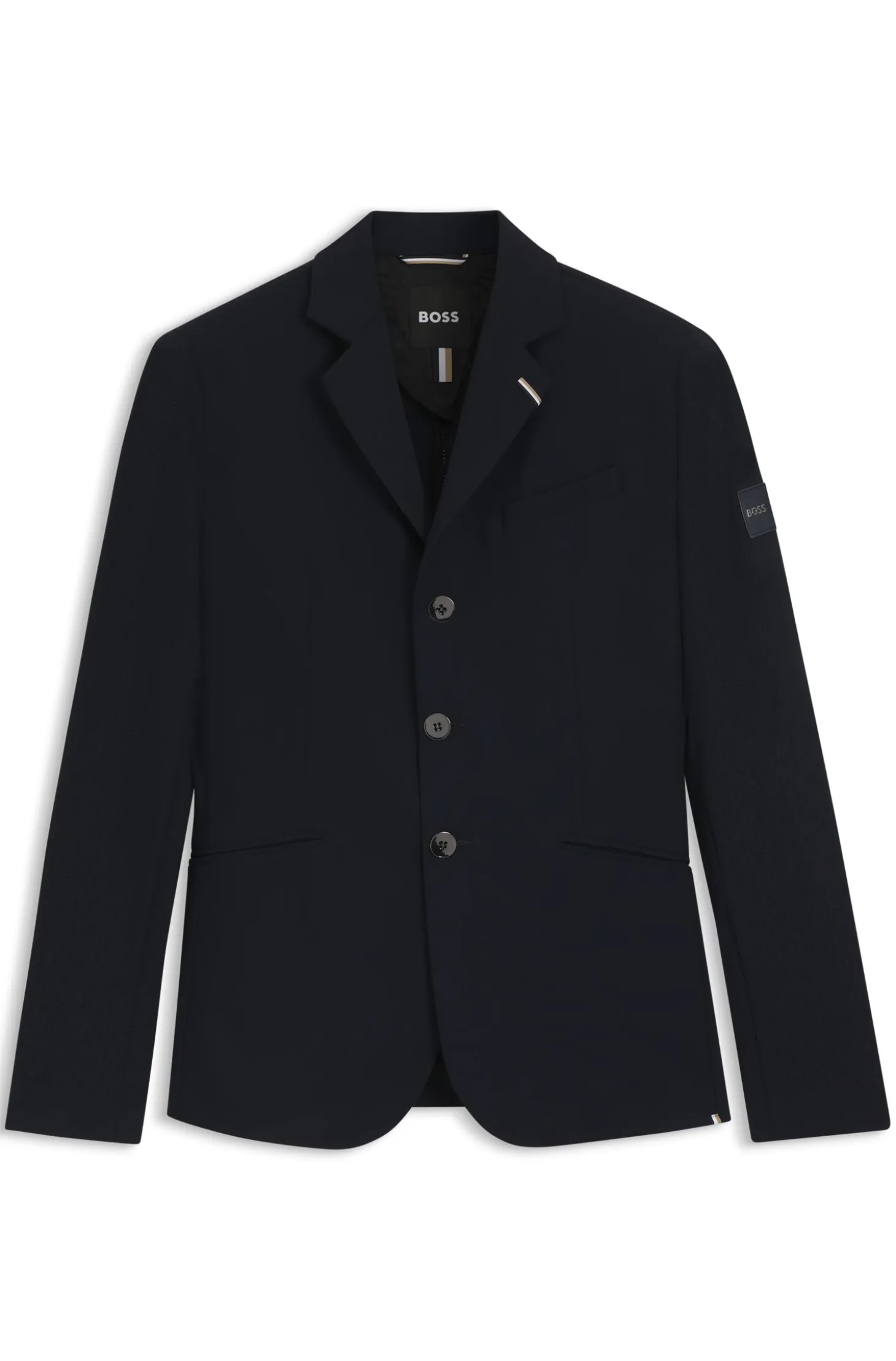 Equestrian show jacket in perforated stretch fabric