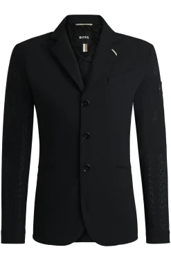 Equestrian show jacket in perforated material