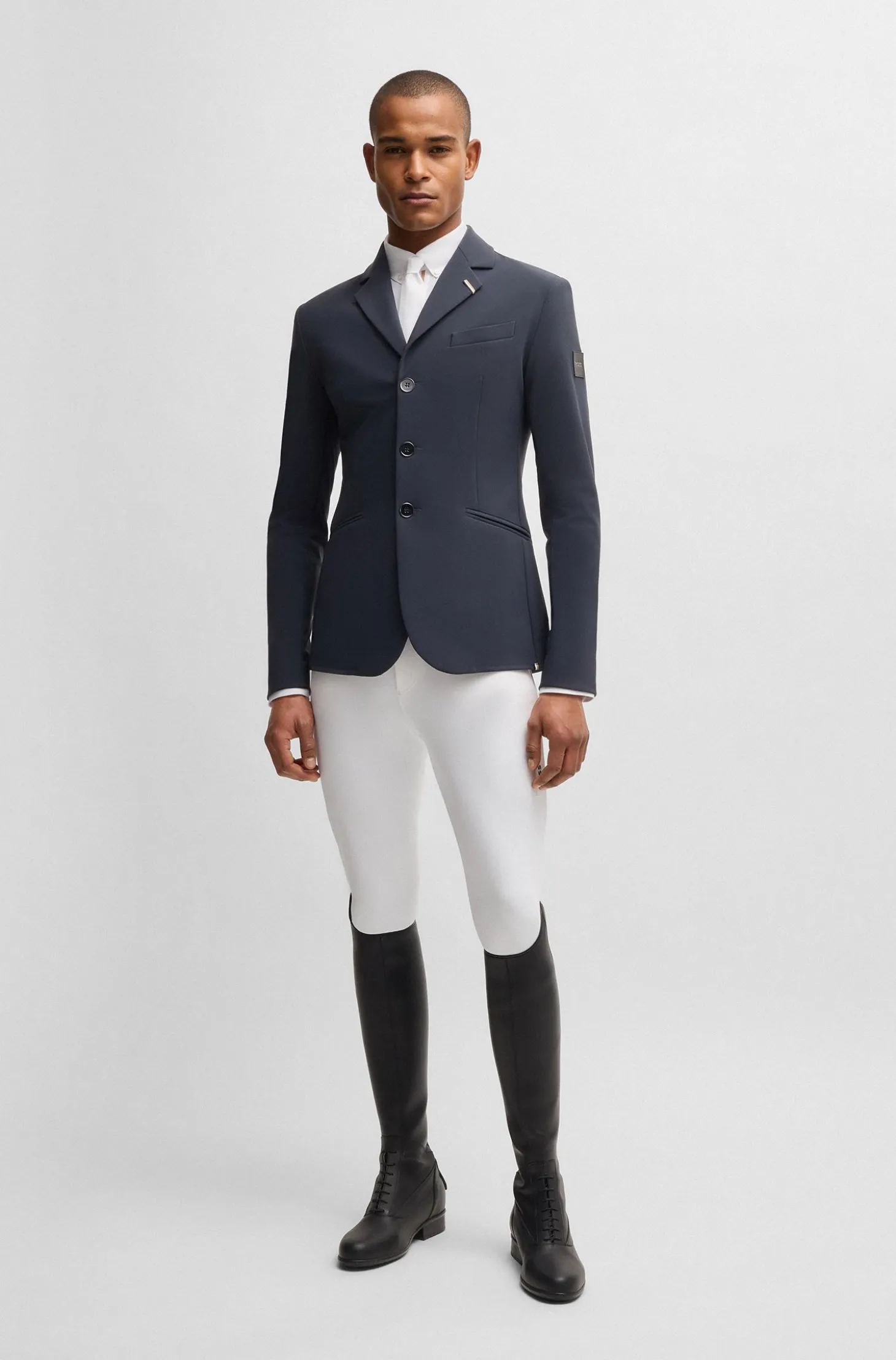 Equestrian show shirt in a cotton blend
