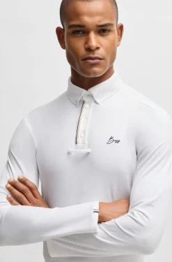 Equestrian show shirt in quick-dry stretch fabric