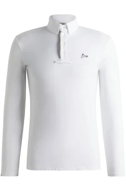 Equestrian show shirt in quick-dry stretch fabric