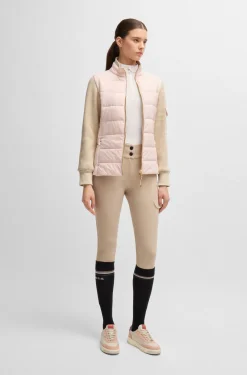 Equestrian show shirt in ribbed stretch fabric