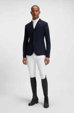 Equestrian show shirt in super-stretch material