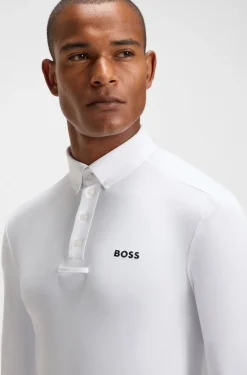 Equestrian show shirt in super-stretch material