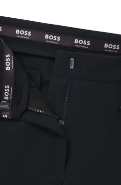 Equestrian slim-fit breeches with knee grip