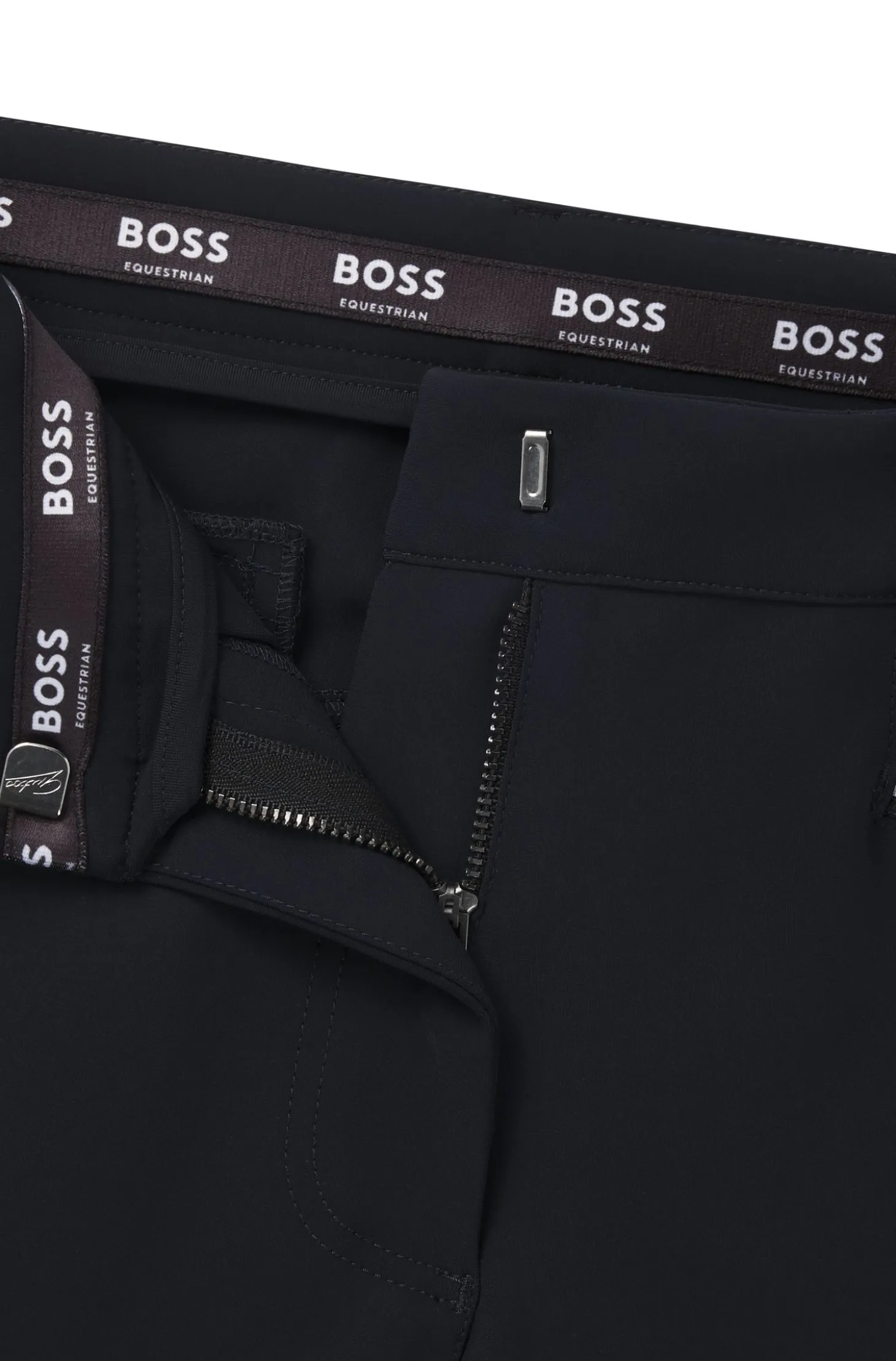 Equestrian slim-fit breeches with knee grip