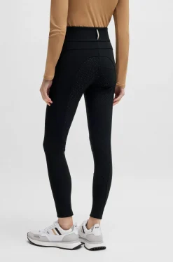 Equestrian slim-fit breeches with full grip