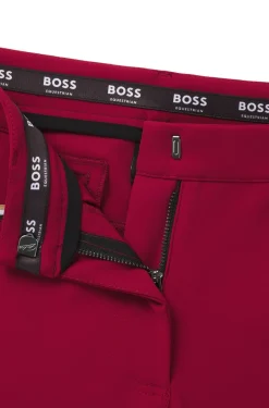 Equestrian slim-fit breeches with knee grip