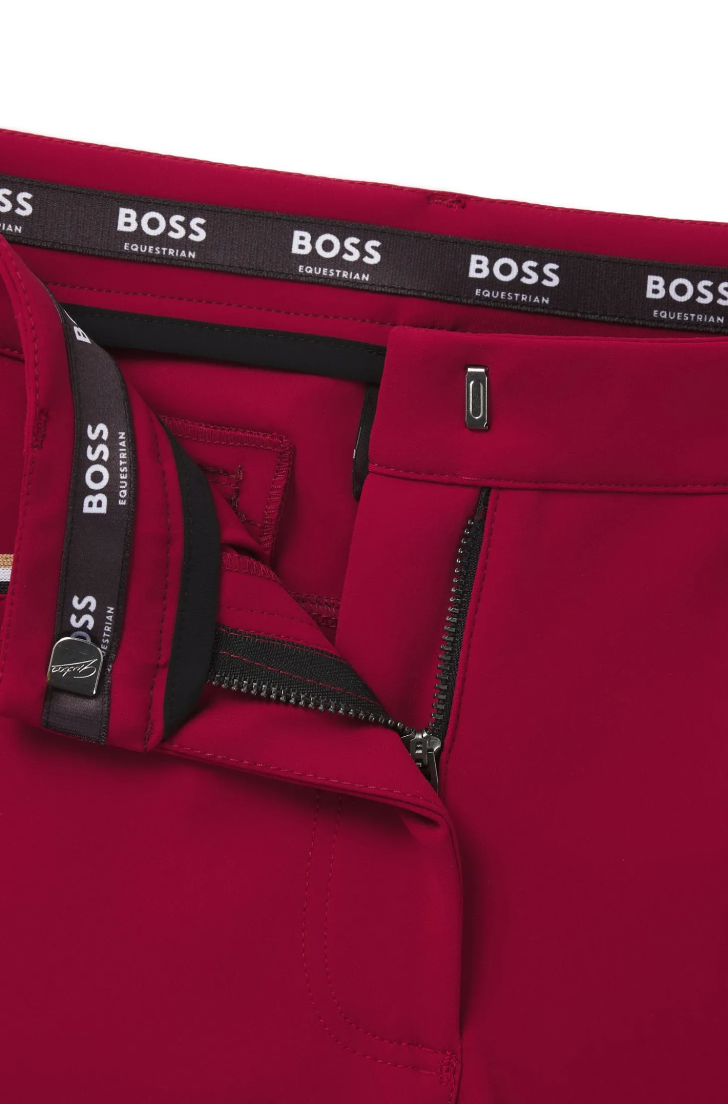 Equestrian slim-fit breeches with knee grip