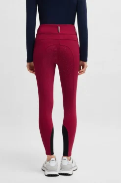 Equestrian slim-fit breeches with full grip
