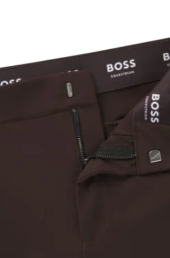 Equestrian slim-fit knee-grip breeches