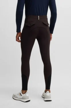 Equestrian slim-fit knee-grip breeches