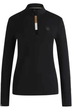 Equestrian slim-fit training shirt in super-stretch fabric