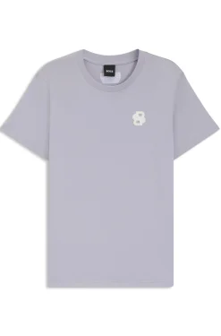 Equestrian stretch-cotton T-shirt with Double B monogram