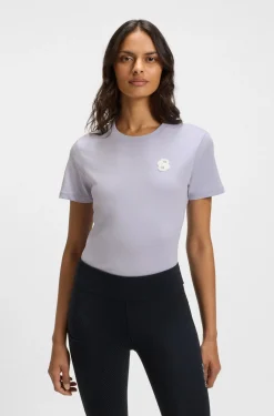 Equestrian stretch-cotton T-shirt with Double B monogram