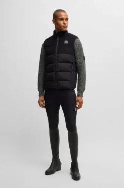 Equestrian sweater in a melange knit
