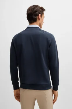 Equestrian sweater in Italian stretch cotton