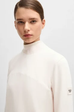 Equestrian sweater in Italian stretch cotton