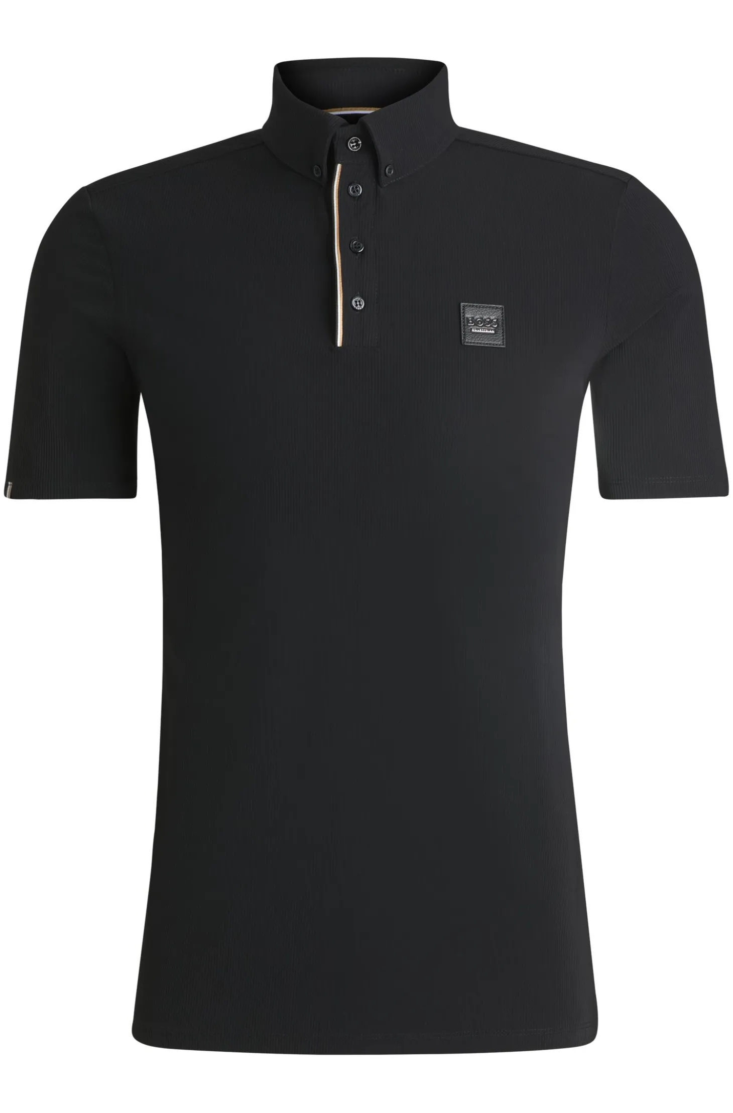 Equestrian training shirt in stretch piqué