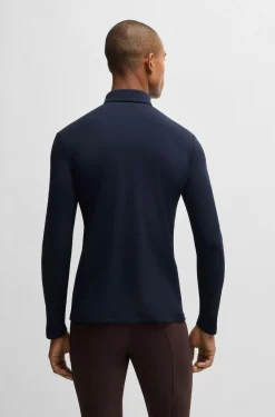 Equestrian training shirt in breathable stretch fabric