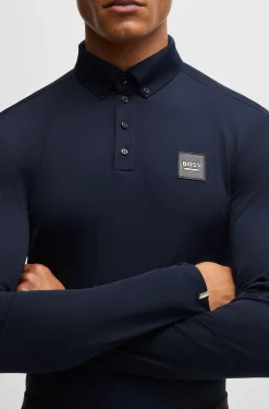 Equestrian training shirt in breathable stretch fabric
