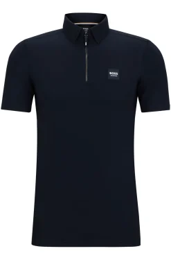 Equestrian training shirt with signature logo patch