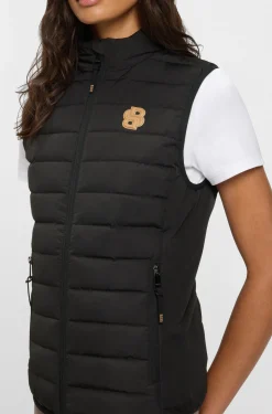 Equestrian waterproof gilet with Double B monogram