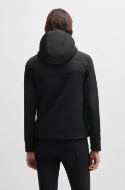 Equestrian water-repellent hybrid padded jacket