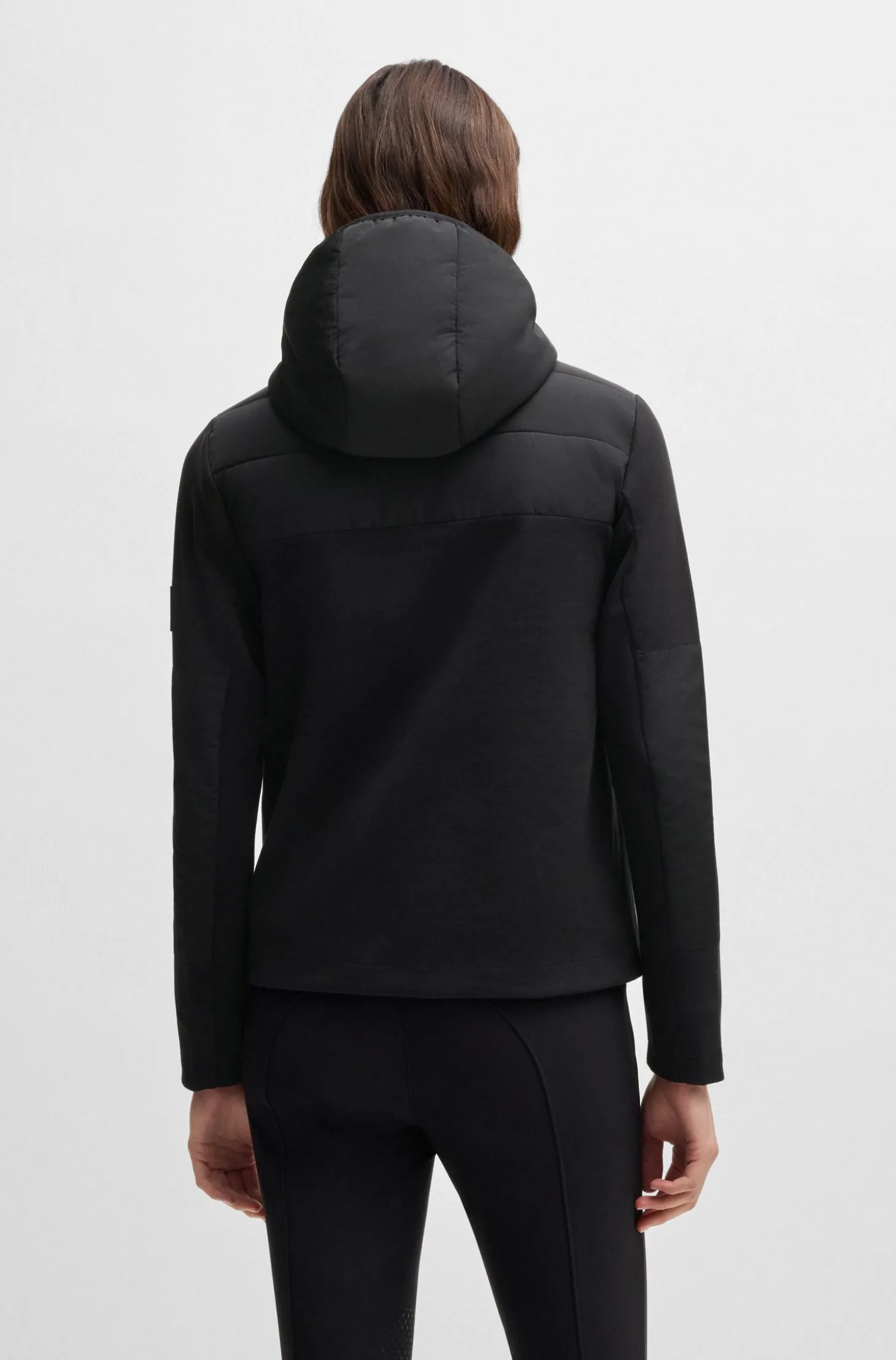 Equestrian water-repellent hybrid padded jacket