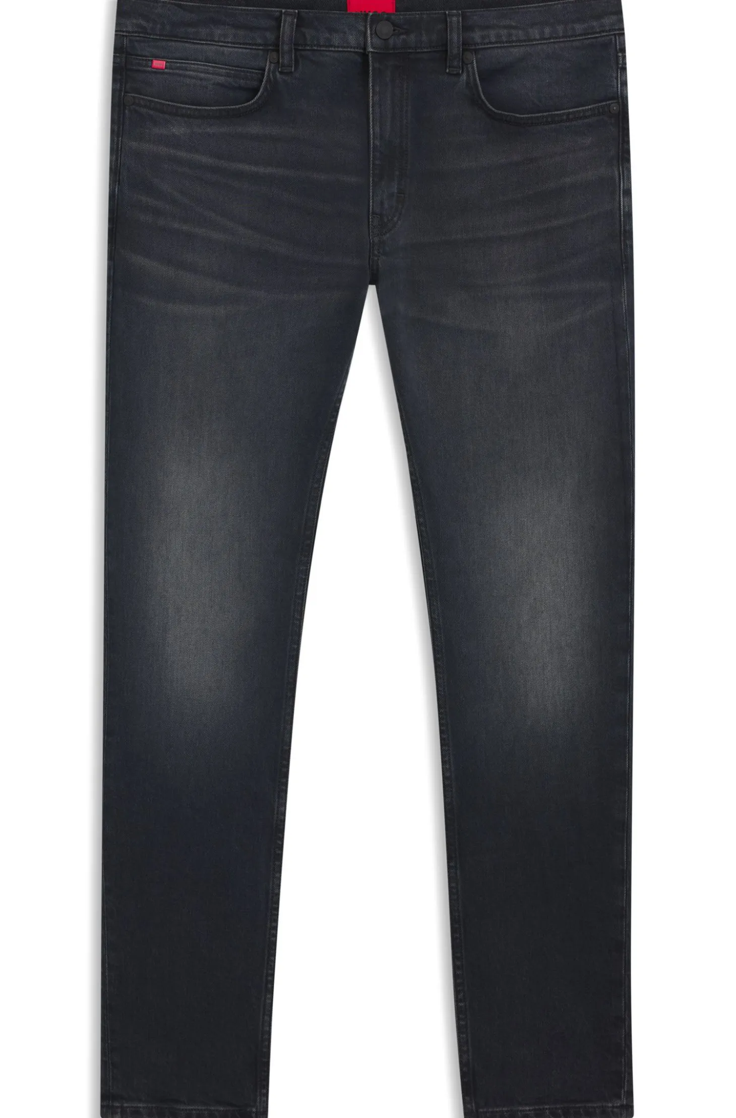 Extra-slim-fit jeans in ash-blue stretch denim
