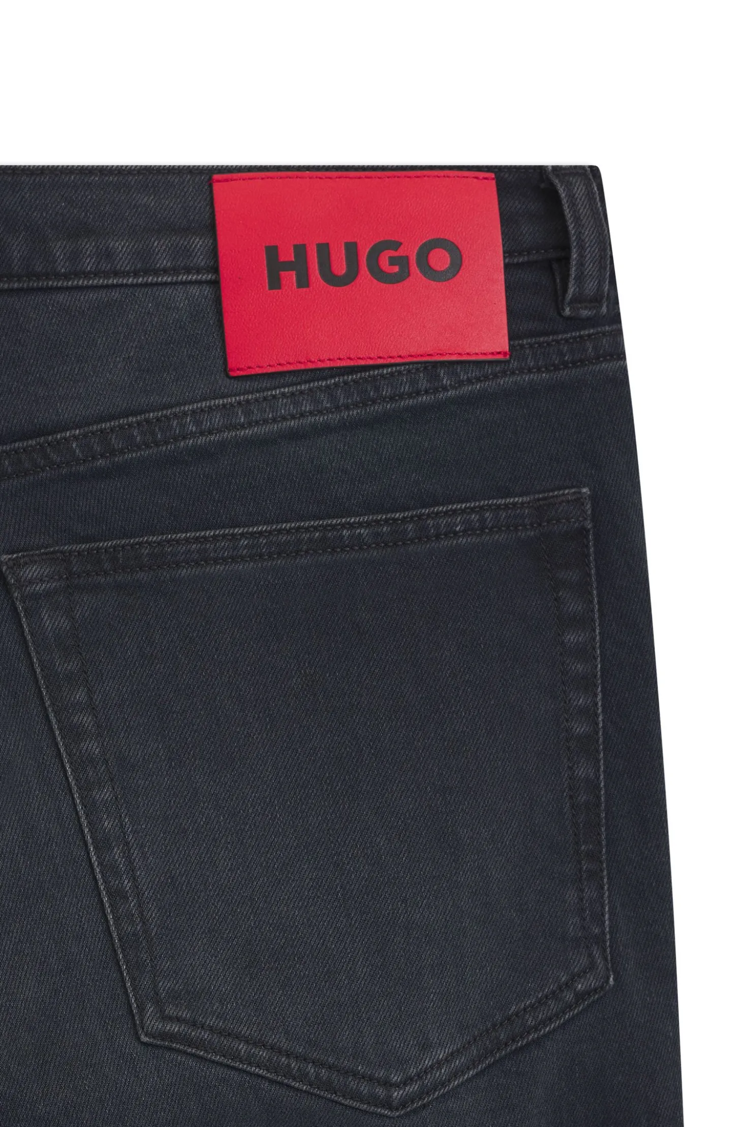 Extra-slim-fit jeans in ash-blue stretch denim