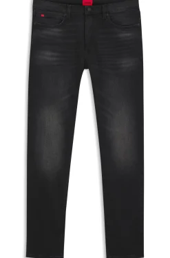 Extra-slim-fit jeans in black stretch denim
