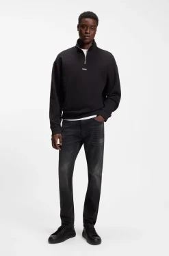 Extra-slim-fit jeans in black stretch denim