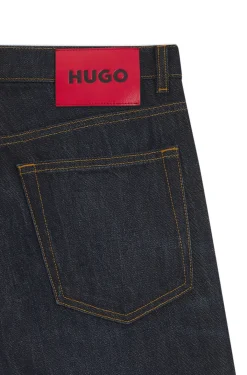 Extra-slim-fit jeans in dark-blue stretch denim