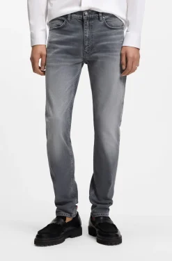 Extra-slim-fit jeans in grey stretch denim