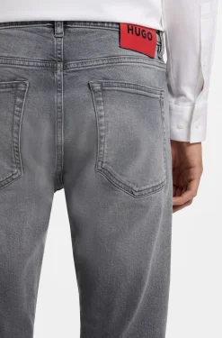 Extra-slim-fit jeans in grey stretch denim