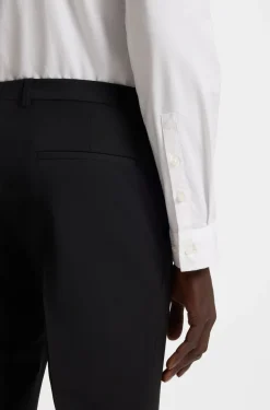 Extra-slim-fit shirt in stretch-cotton canvas