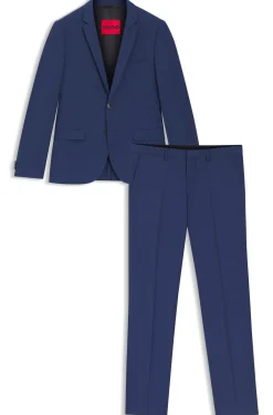 Extra-slim-fit suit in a wool blend