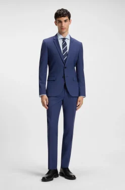 Extra-slim-fit suit in a wool blend