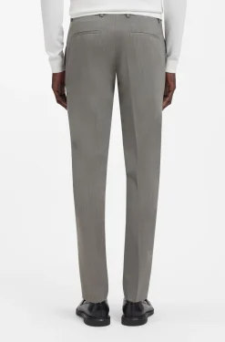 Extra-slim-fit suit in wool-blend poplin