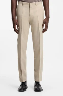 Extra-slim-fit suit in wool-blend poplin