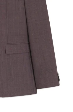 Extra-slim-fit suit in wool-blend poplin