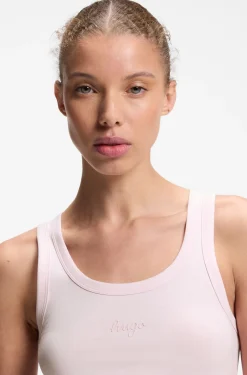 Extra-slim-fit tank top with puff-print logo