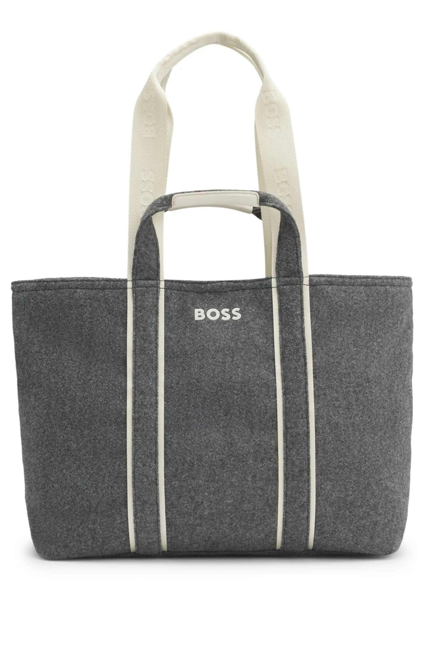 Fabric tote bag with contrast logo